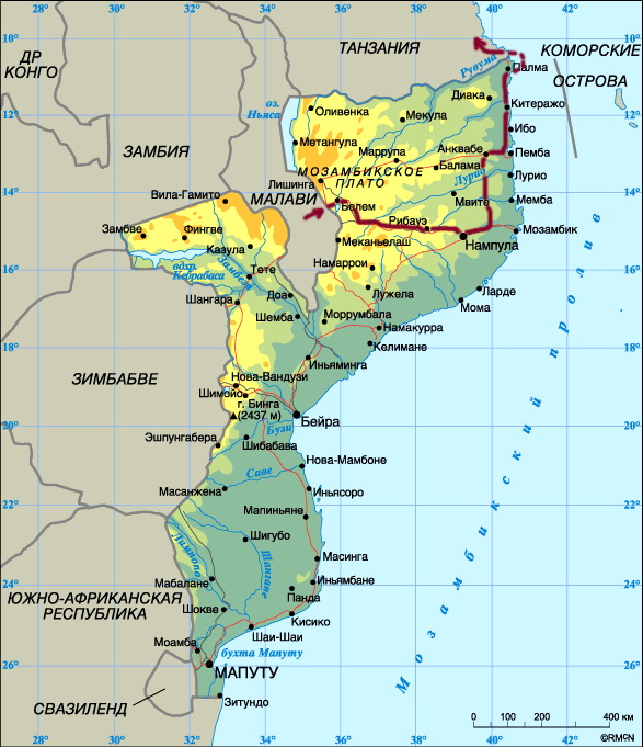 Трек путешествия по Мозамбику